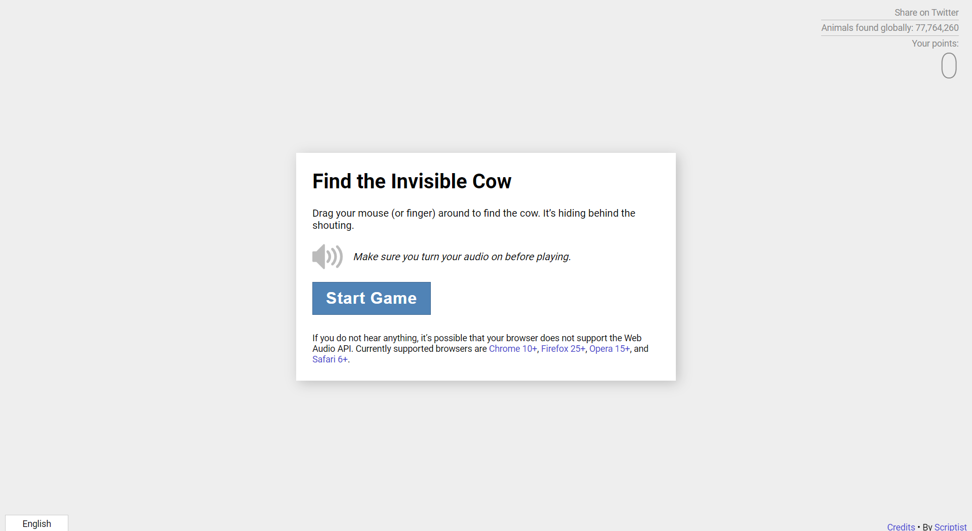Picture of Find the Invisible Cow Website