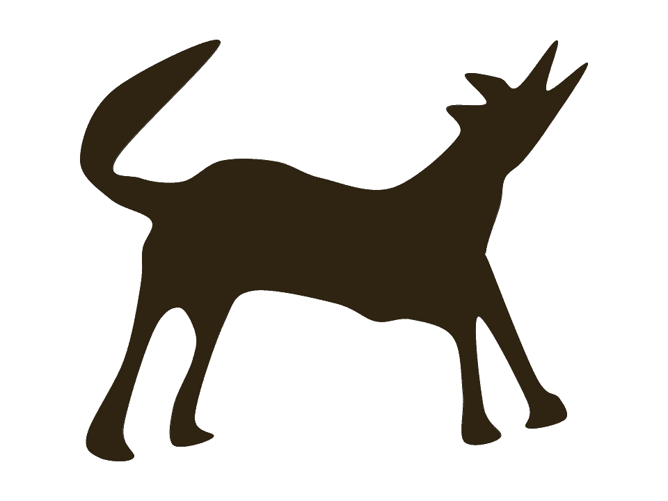 Cave Painting of a Wolf